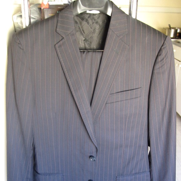 Dolce & Gabbana Brown Striped Wool Suit 38R US